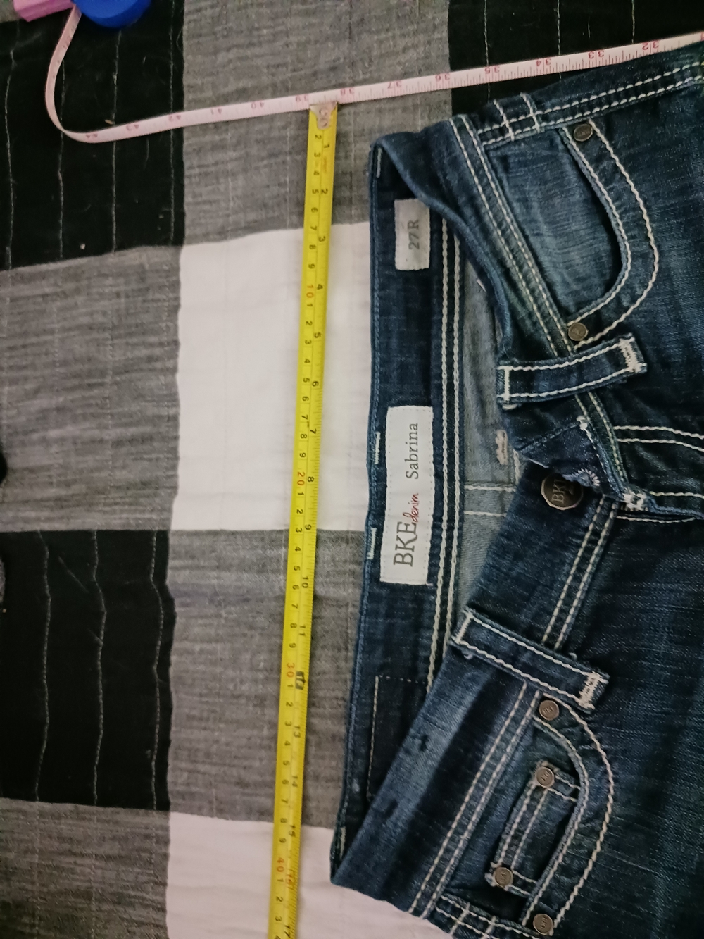 BKE Women’s Slim Straight Dark Blue Denim Jeans